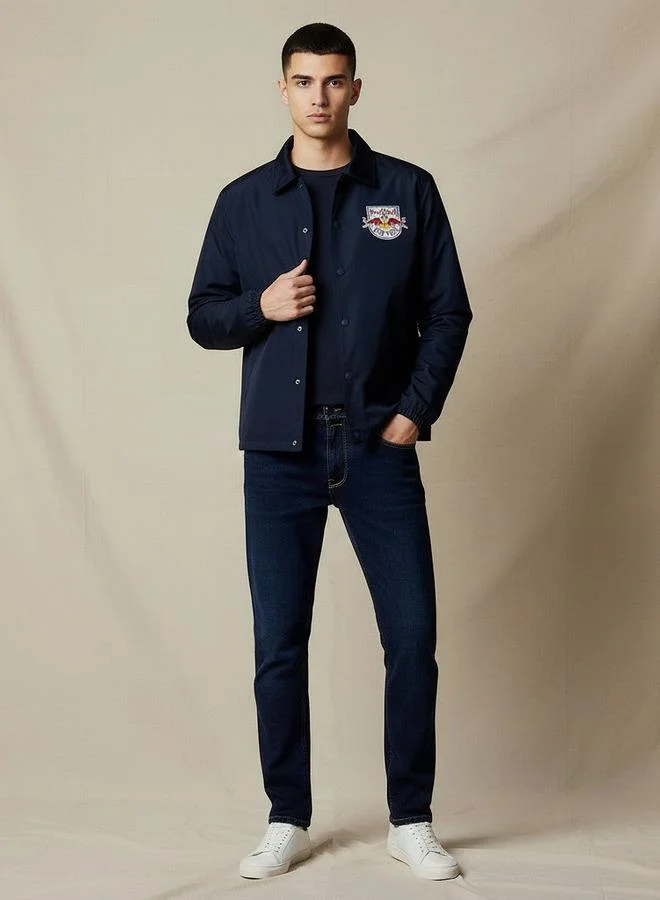 سبلاش فيڤ جينز رجالي بقصة ضيقة وخصر مرن وجيوب