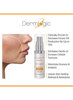 Dermlogic Acne Face & Body Cream Maximum Strength Treatment For Cystic Blackhead & Whitehead Pimples. Prevents Future Breakouts. Use On Face Body Chest & Back For Teens & Adults.  - Image 3