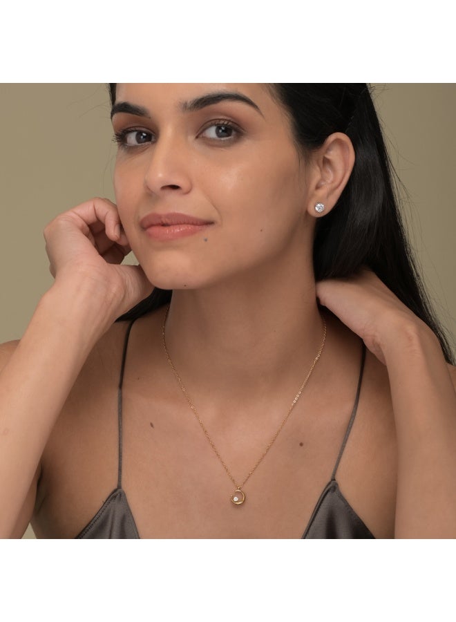 PALMONAS Moon Charm Necklace for Women - Waterproof & Anti-Tarnish - Image 2