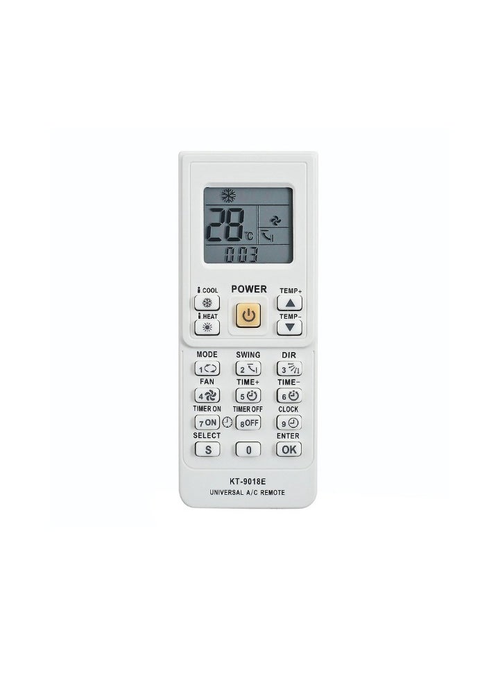 Generic KT-9018E 5000 in 1 Universal Air ConditionKT-9018 Remote Control for Most LG Haier AUX CHIGO DAIKIN HISENSE HITACHI SANYO MIDEA TCL Air Conditioners and More  - Image 1