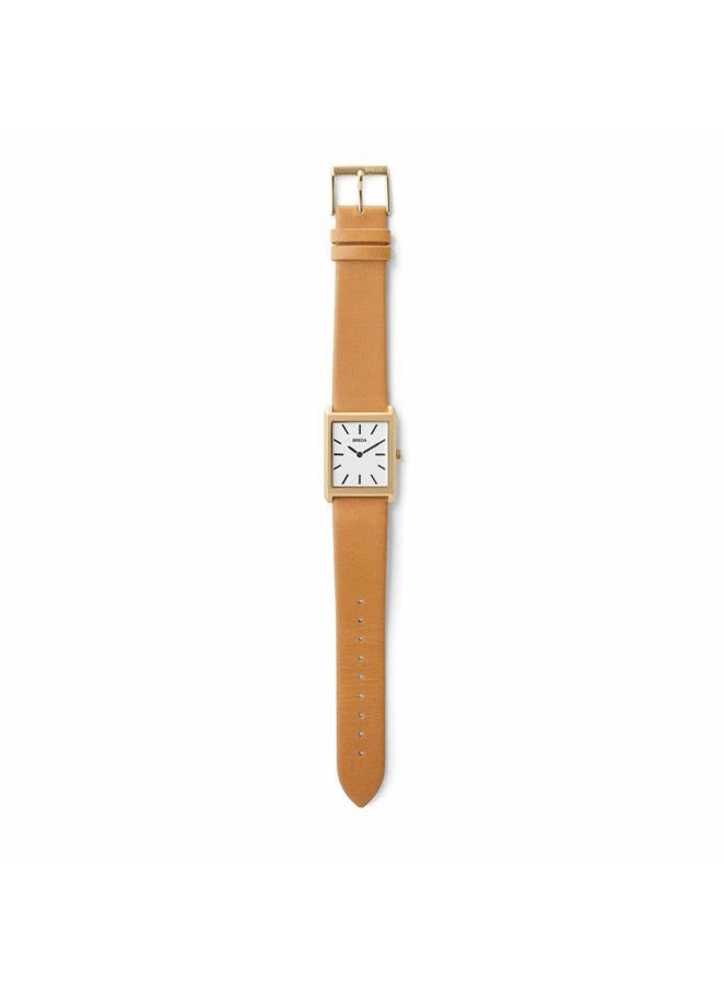 BREDA Men's Virgil 1736 Square Wrist Watch with Genuine Leather Band 26MM - Image 3