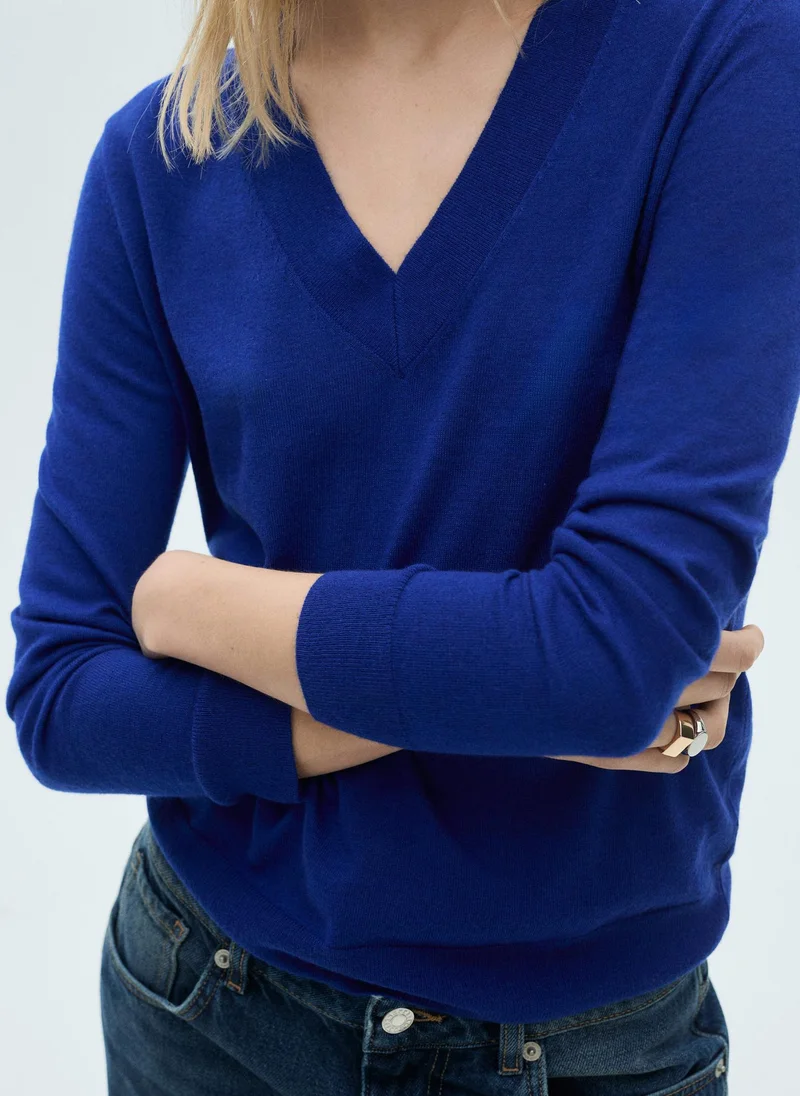 MANGO Essential  V-Neck Knit Sweater