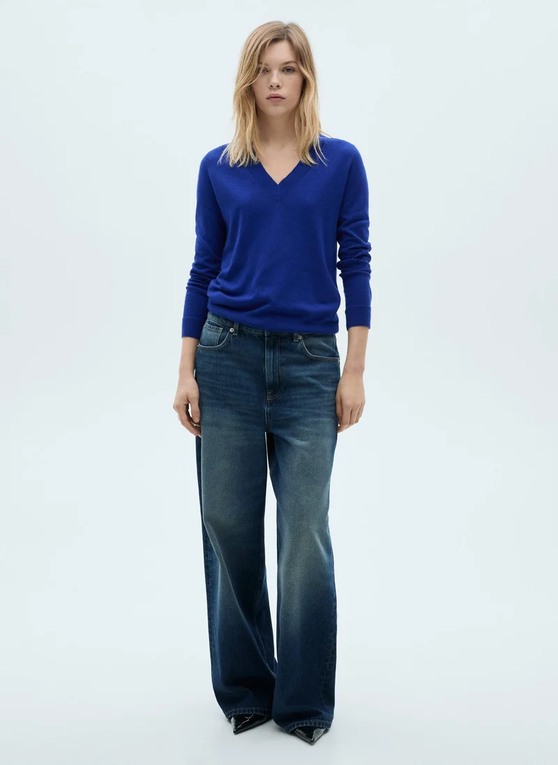 MANGO Essential  V-Neck Knit Sweater