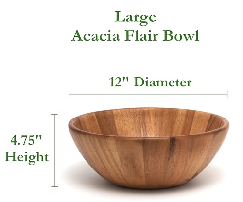 Lipper International Acacia Round Flair Bowl - Image 2