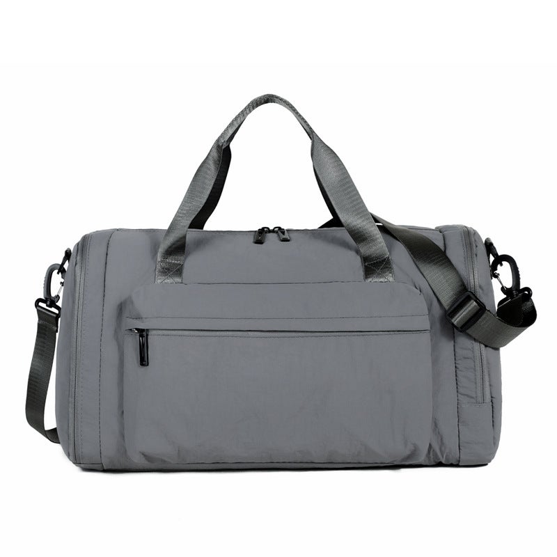 Foldable Waterproof Nylon Travel Tote Crossbody Bag with Shoe Compartment and Wet/Dry Separation - Image 1