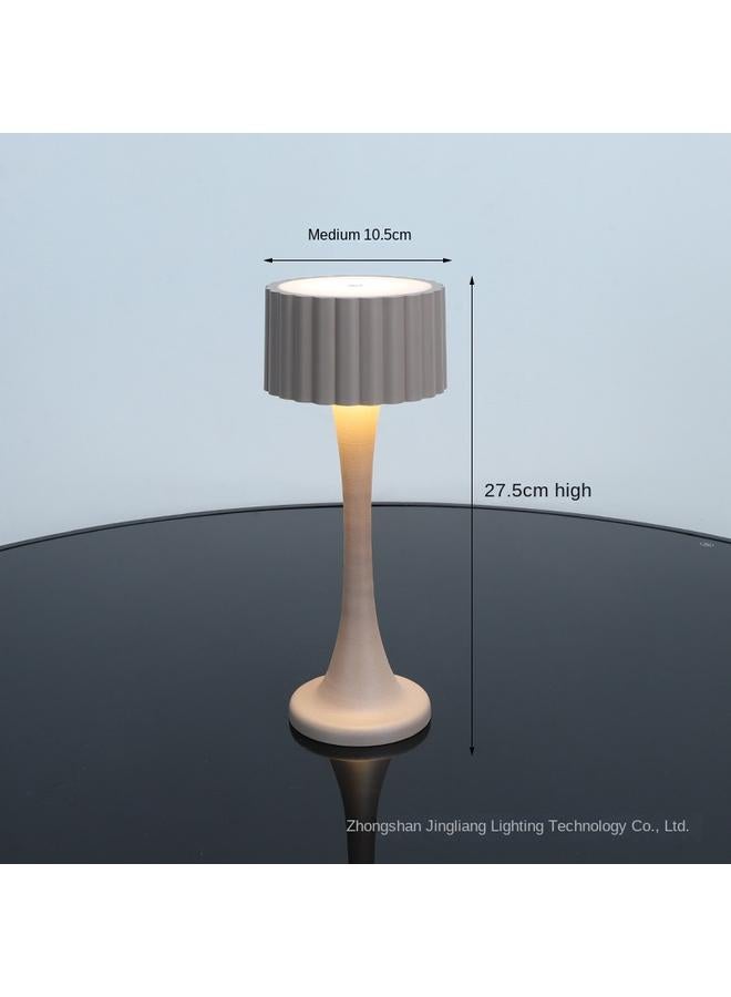Bluejw Led Rechargeable Table Lamp Bedroom Bedside Nightlight Touch Creative Desktop Atmosphere Lamp New Eye Protection Retro Table Lamp - Image 1