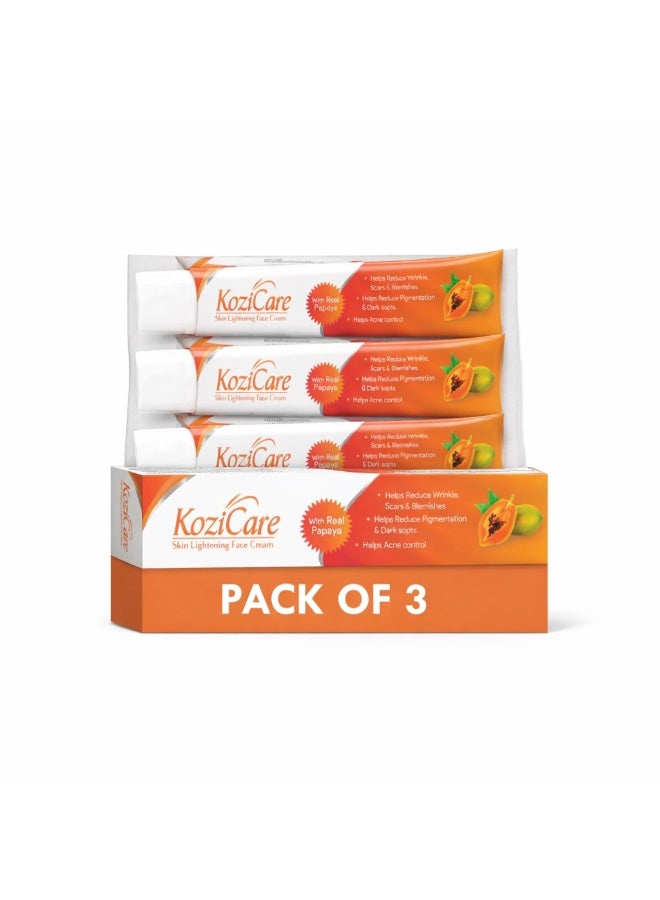 Kozicare skin lightening face cream 15g*3 - Image 1