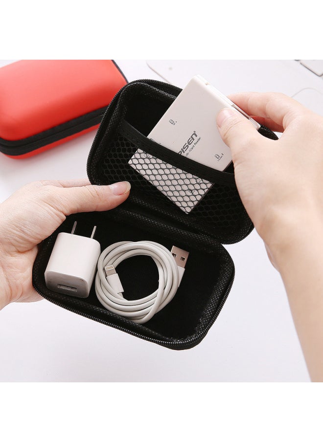 Generic - Coin Purse With Zipper Rectangular Data Cable Earphone Bag Key Packaging Coin Small Bag Change Storage Bag-Color:Sky Blue# C06N4# - Image 1