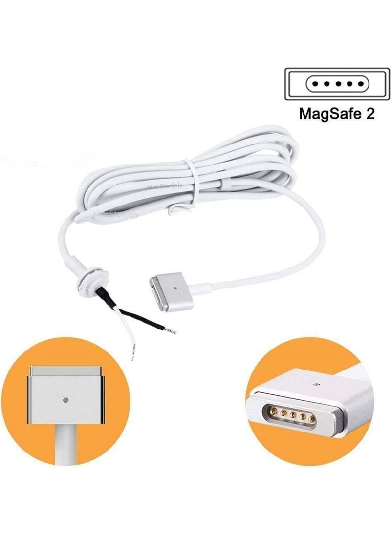 PrimeX Plus - Px-Mac2 5 Pin T Style Magsafe 2 Power Adapter Cable for Apple Macbook A1425 A1435 A1465 A1502, Length: 1.8M - Image 1