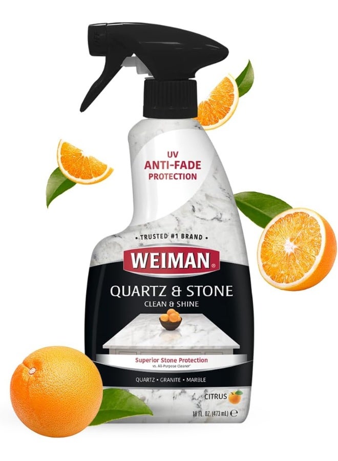 Weiman Quartz Countertop Cleaner and Polish - Clean & Shine Your Quartz Countertops Islands and Stone Surfaces with UV Protection - Image 1