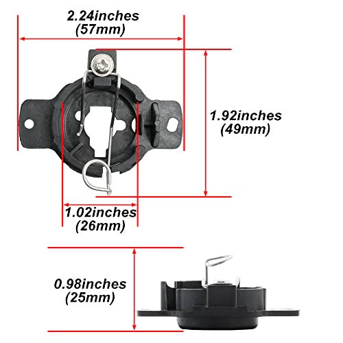 Mingrui test 2Pcs H1 HID Headlight Bulb Holder Retainers Adapter for Ni.ssan Skyline GT-R R32 240SX Silvia S13 Cefiro A31 JDM Spec H1 HID Headlight Bulb Holder Retainers Socket Clip - Image 4