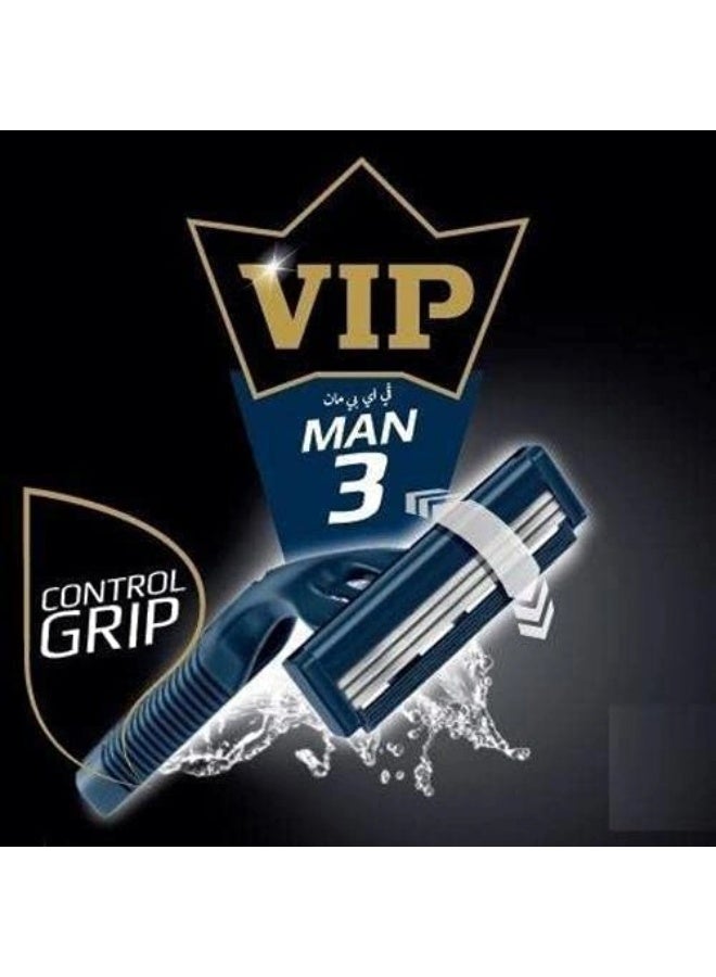 VIP Men's Razor 3 Blades (10 Pieces) - Image 3