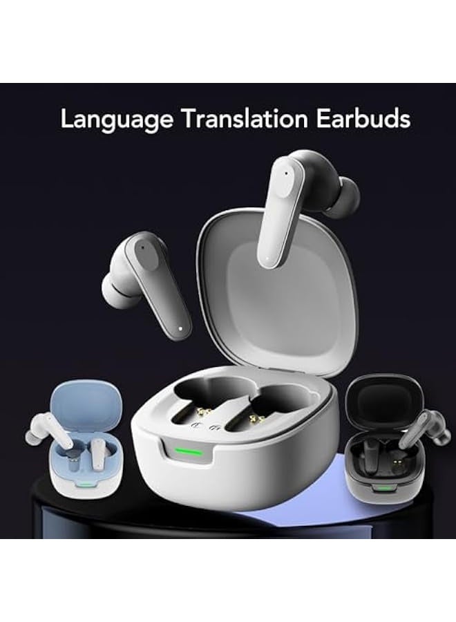Topleo Language Translation Earbuds, BT Translation Earphones Real Time, Multi Language Translation Headset for Indoor, Outdoor with Touch Control, Stable Connection (Black) - Image 2