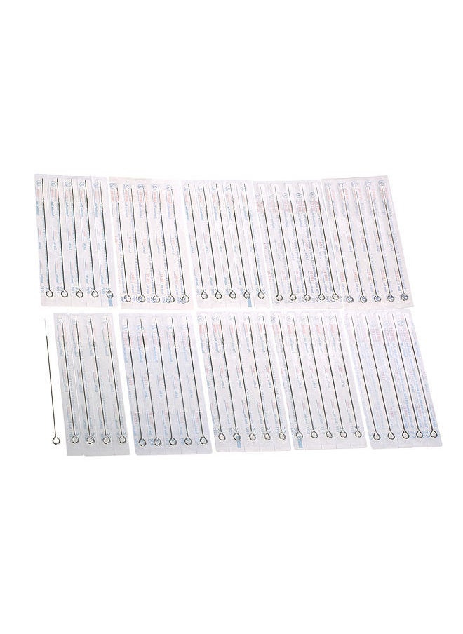 Generic - 50pcs Mixed Tattoo Needle Set 1RL 3RL 5RL 7RL 9RL Stainless Steel Round Liner Professional Permanent Tattoo Tool Kit - Image 1