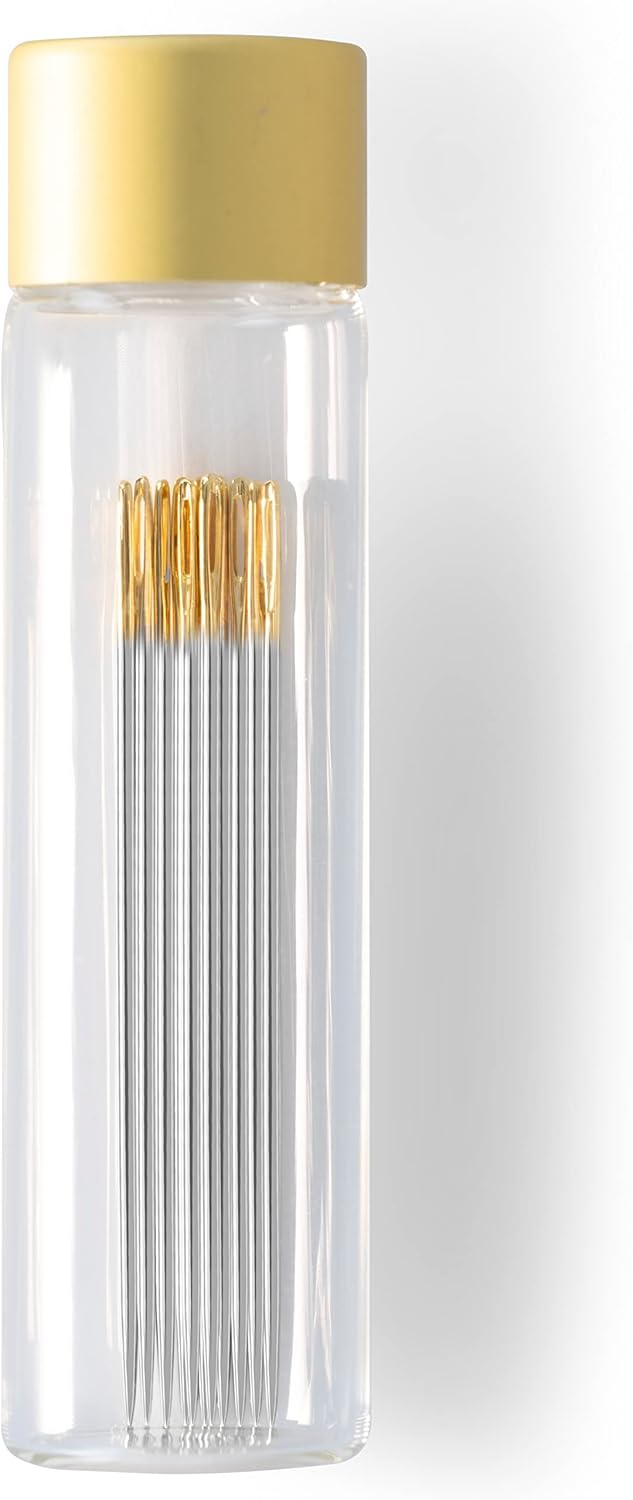 Dritz GoldEye Big Stitch Quilting Needles Size 5 12 CountSilver - Image 3