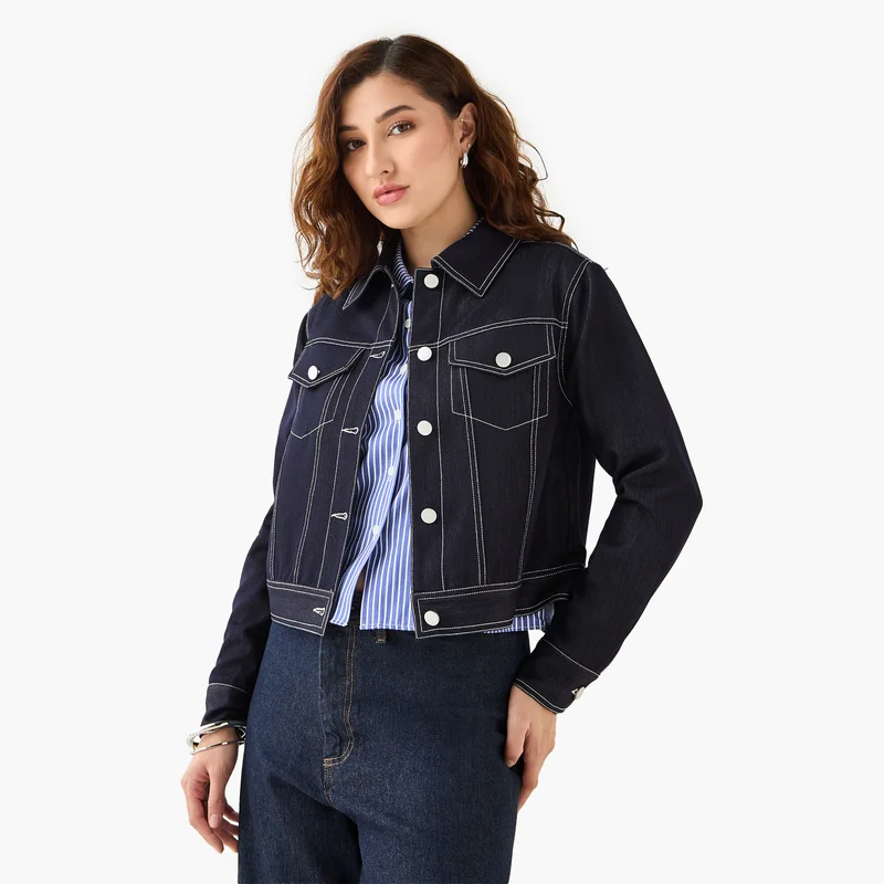 2Xtremz 2Xtremz Flap Pocket Trucker Jacket