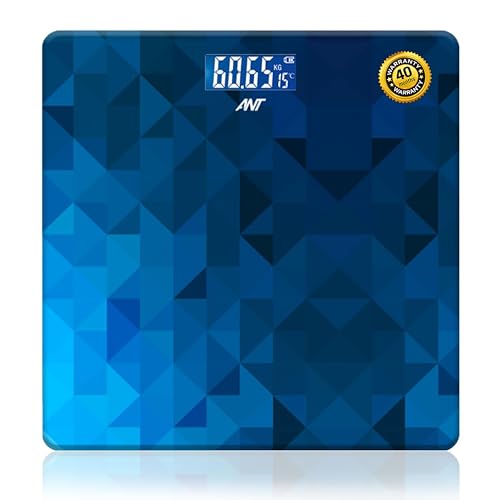 ANT Flora Prism Digital Bathroom Scale forBody Weight Highly Accurate Body Weighing Machine Compact Size LED Display, High Standards Sturdy Tempered Glass, Conversion Switch,30 Months Warranty_ Prism - Image 1