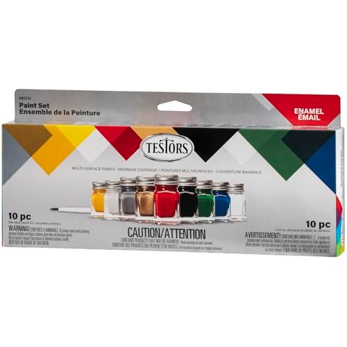 Testors 281231 Enamel Paint Set, 10 Piece Set - Image 3