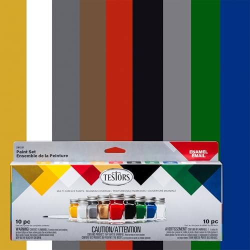 Testors 281231 Enamel Paint Set, 10 Piece Set - Image 2