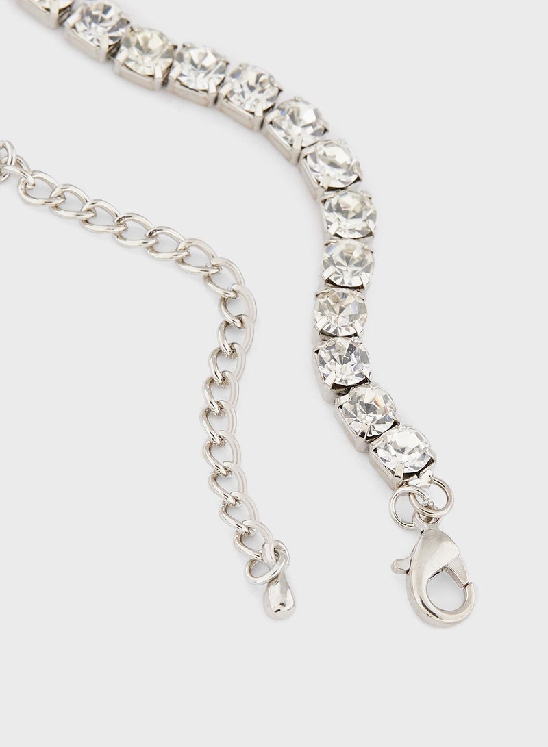 ELLA Layered Heart Charm Anklet - Image 5