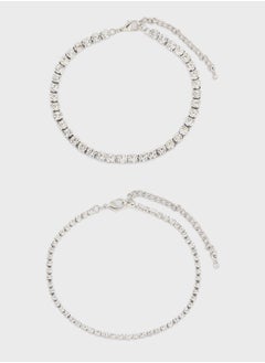 ELLA Layered Heart Charm Anklet  - Image 1