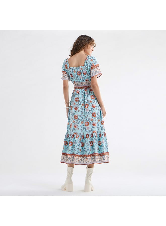 Splash FAV Floral Print Midi Dress  - Image 3