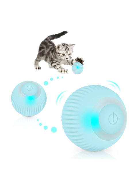 Interactive Cat Toy, Electric Ball with LED Light, Cat Toy, Self-Busy Intelligence, 360 Degree Ball, USB Rechargeable Stimulation, Hunting Drive for Cats, Kittens
