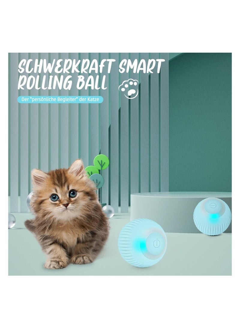 A.M - Interactive Cat Toy, Electric Ball with LED Light, Cat Toy, Self-Busy Intelligence, 360 Degree Ball, USB Rechargeable Stimulation, Hunting Drive for Cats, Kittens - Image 1