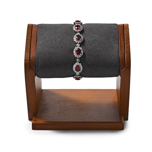 Oirlv Solid Wood Single Watch Display Stand Grey Watch Holder for Men and Women - Image 5