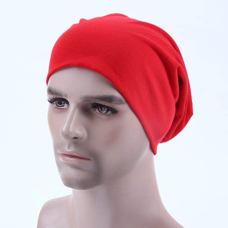 Unisex Candy-Color Dome Knit Caps Lightweight 9 Black  - Image 3