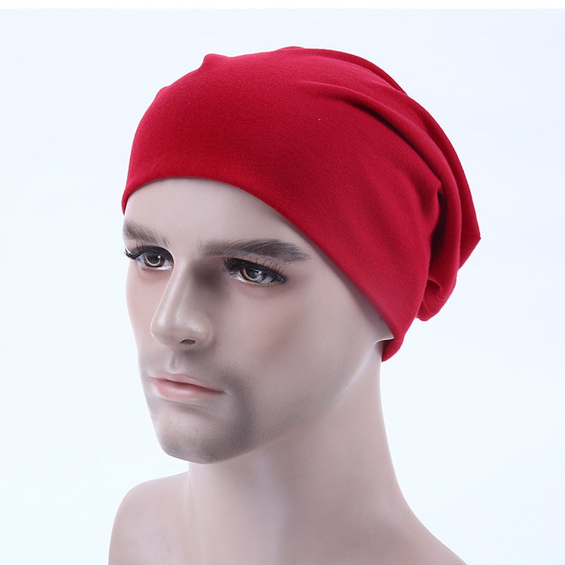 Unisex Candy-Color Dome Knit Caps Lightweight 9 Black  - Image 2
