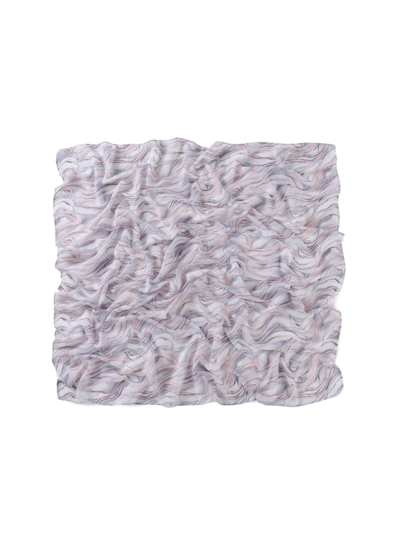 KUYING New Art Plaid Scarf Printed Pearl Chiffon Small Square Scarf Shawl Fragmented Flower Vintage Scarf Headband  - Image 1
