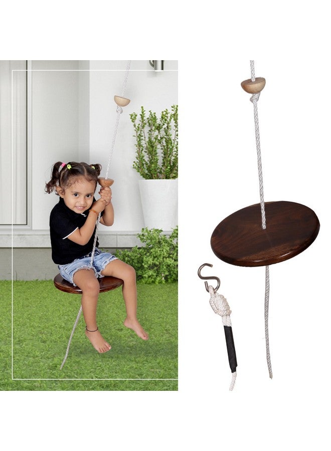 BOFFLE حبل تسلق BOFFLE مع منصات ومقاعد أرجوحة قرص - ملحقات أرجوحة ملعب خارجية للأطفال - أرجوحة خارجية على شكل إطار شجرة - كيس إضافي من الكارابينر - Image 4