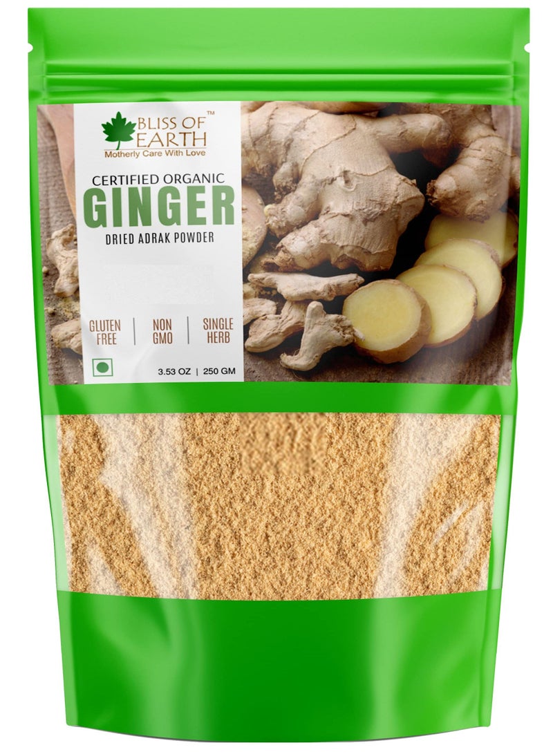 BLISS OF EARTH Organic Ginger Powder For Tea And Cooking 250g - Image 1