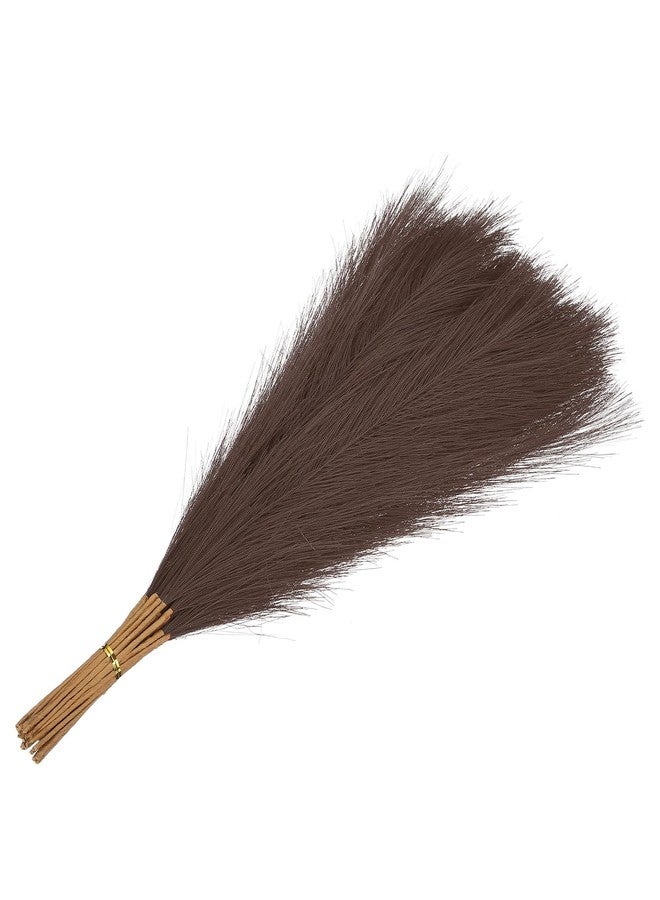 باتيكيل، 17.7 بوصة، ديكور عشب البامباس، 30 قطعة من عشب البامباس الصناعي، عشب بامباس صناعي رقيق، صغير مجفف، بني داكن - Image 4