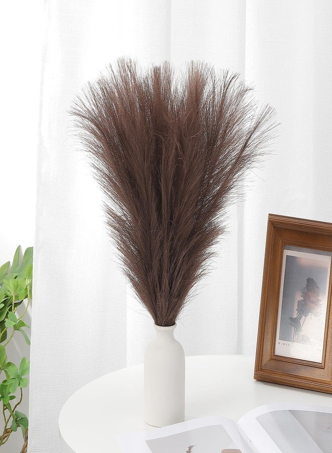 باتيكيل، 17.7 بوصة، ديكور عشب البامباس، 30 قطعة من عشب البامباس الصناعي، عشب بامباس صناعي رقيق، صغير مجفف، بني داكن - Image 5