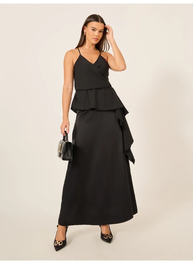 ستايلي Styli Solid Strappy Wrap Cami Top