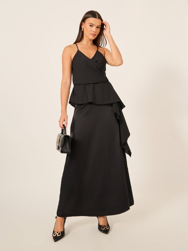 ستايلي بلوزة كامي ملفوفة بحمالات صلبة - Image 2