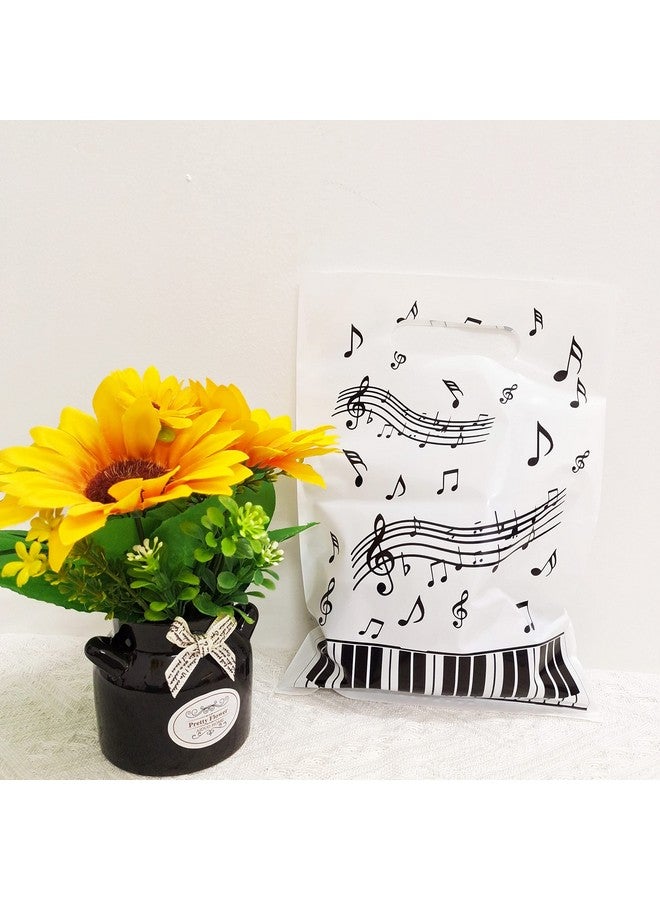 CupaPlay 50PCS Piano Notes Party Decorations Goodie Favor Plastic Bags Piano Notes Theme Party Supplies Decorations Music Birthday Baby Shower Birthday Bag - Image 5