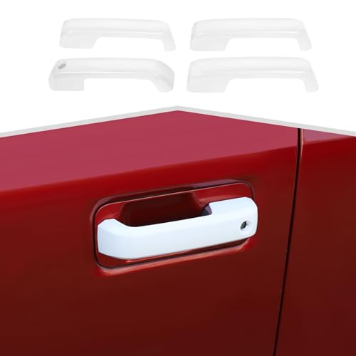 amayum for Ford F150 Car ABS Out Door Handle Cover Exterior Pull Door Handle Overlay Trim Exterior Accessories Fit for Ford F150 20152020 White - Image 1