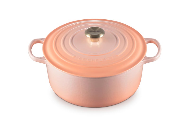 Le Creuset Le Creuset Enameled Cast Iron Signature Round Dutch Oven 55 qt Peche
