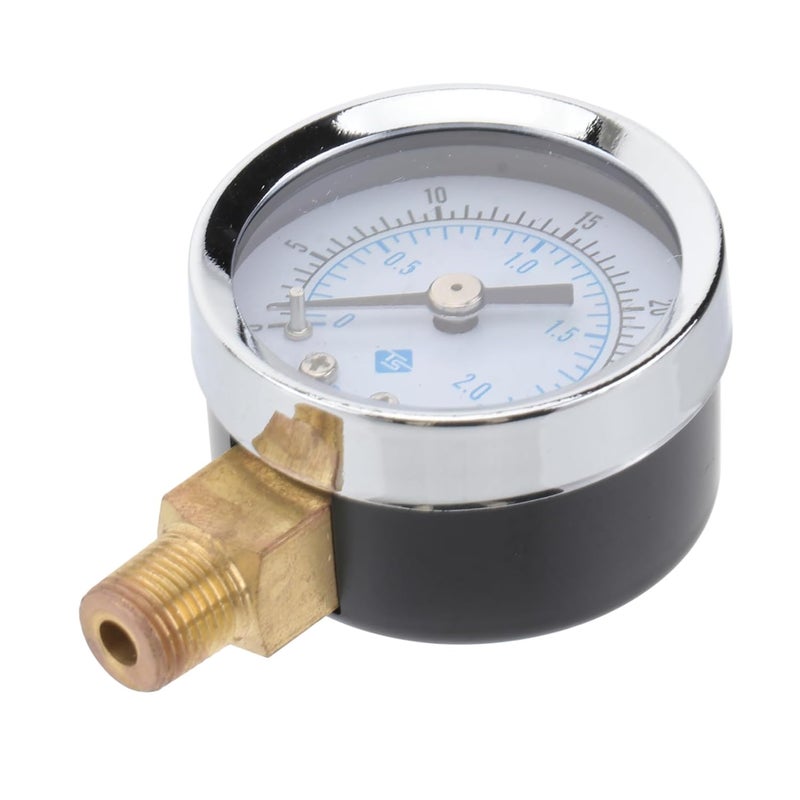 Y50I 0 30 PSI Vacuum Pressure Gauge for Air Compressor Water Oil Gas Accurate Sturdy - Image 1