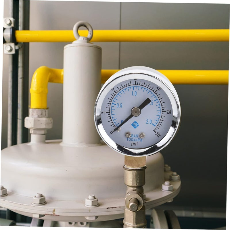 Y50I 0 30 PSI Vacuum Pressure Gauge for Air Compressor Water Oil Gas Accurate Sturdy - Image 5