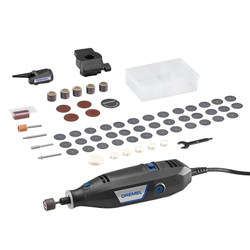 Dremel 3100260 Variable Speed Rotary Tool Kit 2 Attachments and 60 Accessories Ideal for a Variety of Crafting and DIY Projects Cutting Sanding Grinding Polishing Drilling and Engraving - Image 2