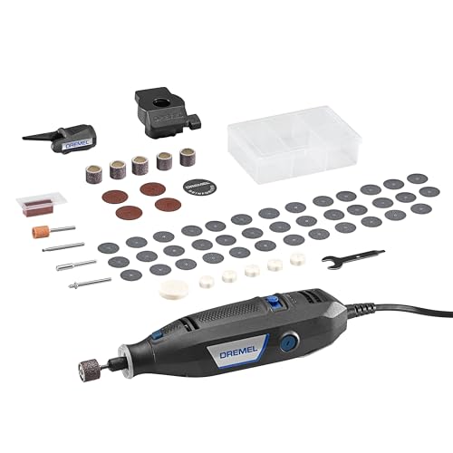 Dremel 3100260 Variable Speed Rotary Tool Kit 2 Attachments and 60 Accessories Ideal for a Variety of Crafting and DIY Projects Cutting Sanding Grinding Polishing Drilling and Engraving - Image 1