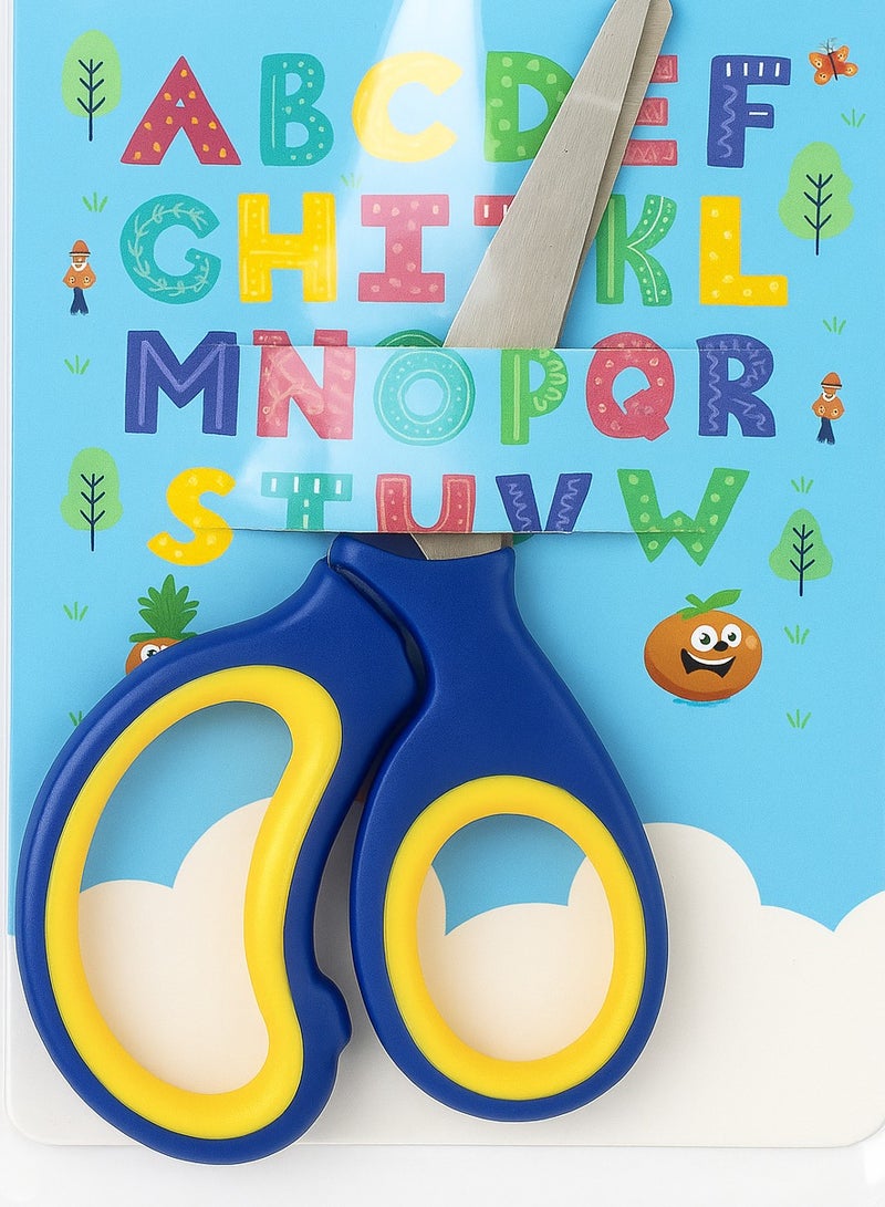 أروما مقص أمان للأطفال مع غطاء واقٍ – مقص آمن ومناسب للأعمال اليدوية والأنشطة المدرسية