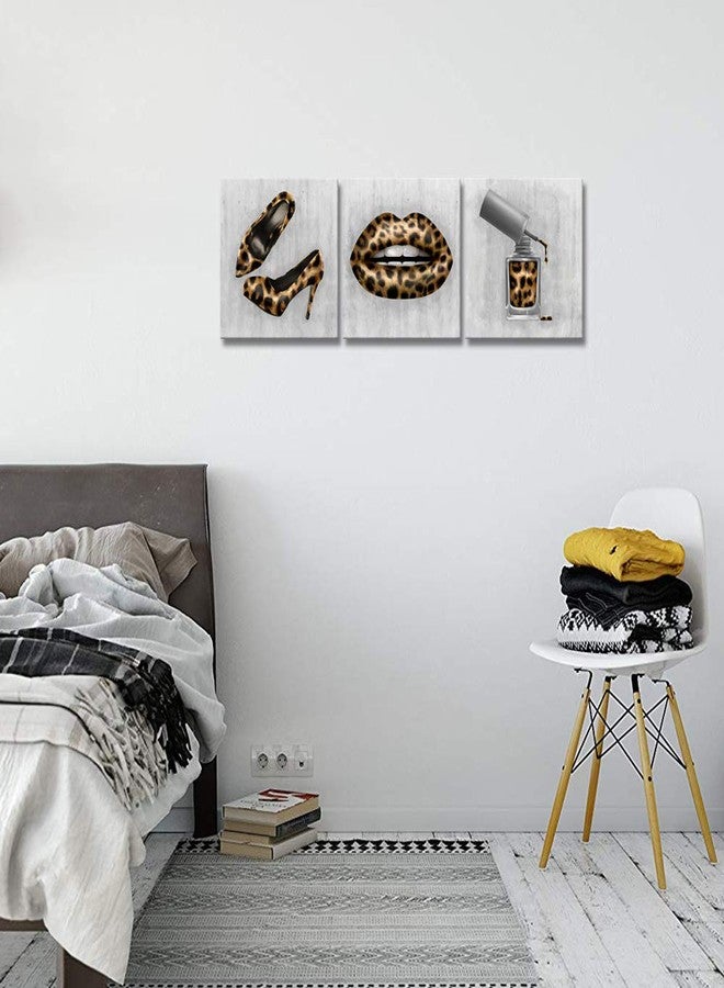 Derkymo Leopard Print High Heel Art Prints - Fashionable Canvas Prints for Trendy Wall Art Decor - Image 3