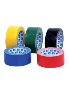 Psi 5-Piece Strong Cloth Tape 2 Inch Width Assorted Colours 