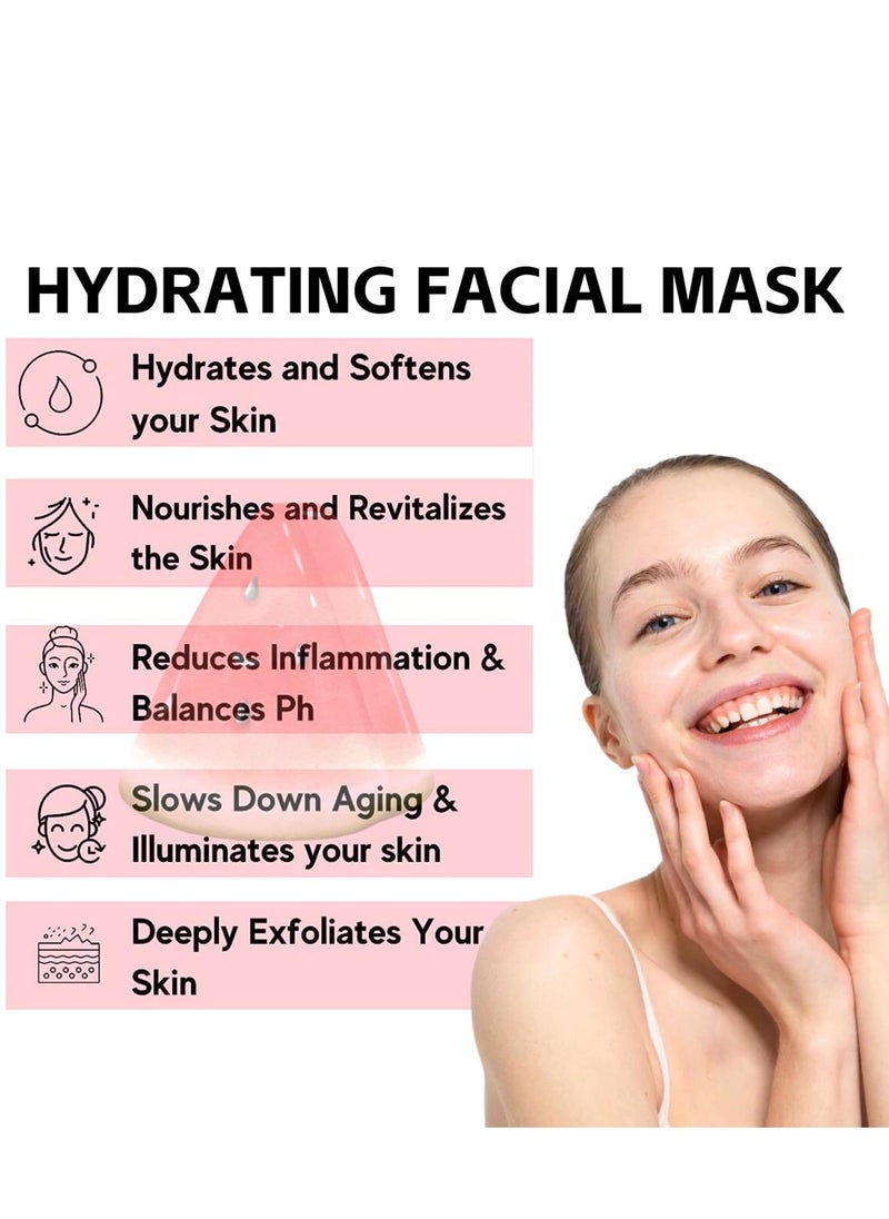 Watermelon Pink Glow Sleeping Mask, Watermelon Overnight Face Masks Skincare, with AHA, Hyaluronic Acid, Niacinamide - Anti Aging Face Cream for Smooth, Glowing (50ml) - Image 2