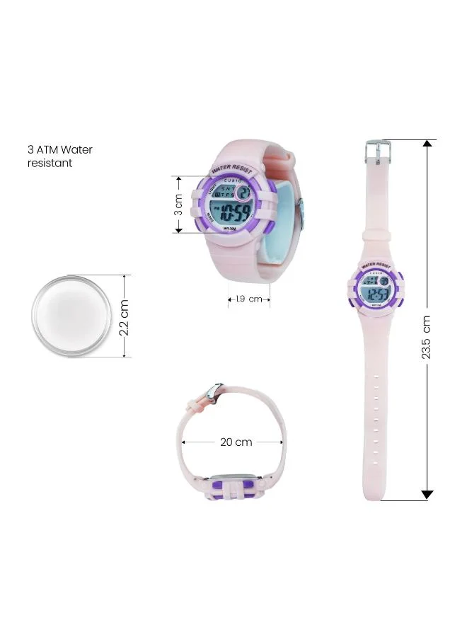 Curio  Kids's Plastic Digital Watch CU-8206L-4 - 34 mm  | Best Price UAE